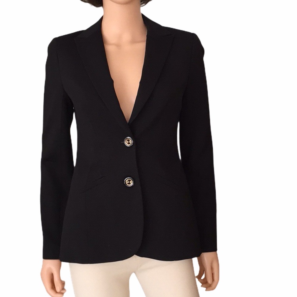 NWOT Tina Turk Classic Black Blazer Career Size 2